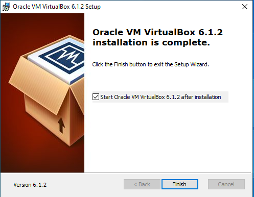 Oracle VirtualBox Setup with Default Options