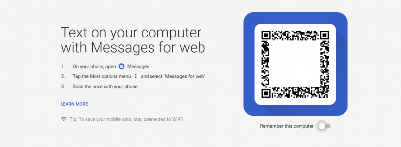 messages web android