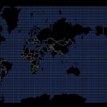 Viewing the world map in the terminal with MapSCII